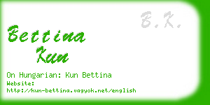 bettina kun business card